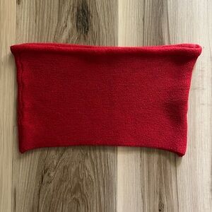 Final Sale Brandy Melville Red Bandeau Top Strapless Bra